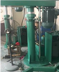 Lift-type high-speed disperser for paint and ink production