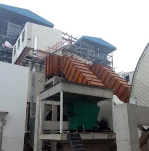 Environmental plant process fans started by soft starters