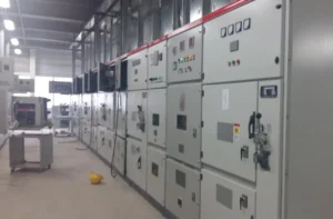 MV switchgear room at the automotive plant energy center