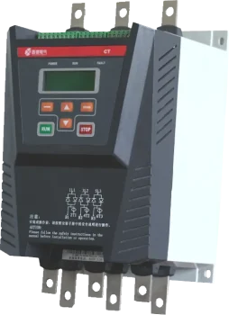 XICHI CT series 3-phase soft starter 380V with LCD keypad, built-in current transformer and top/bottom busbar terminals